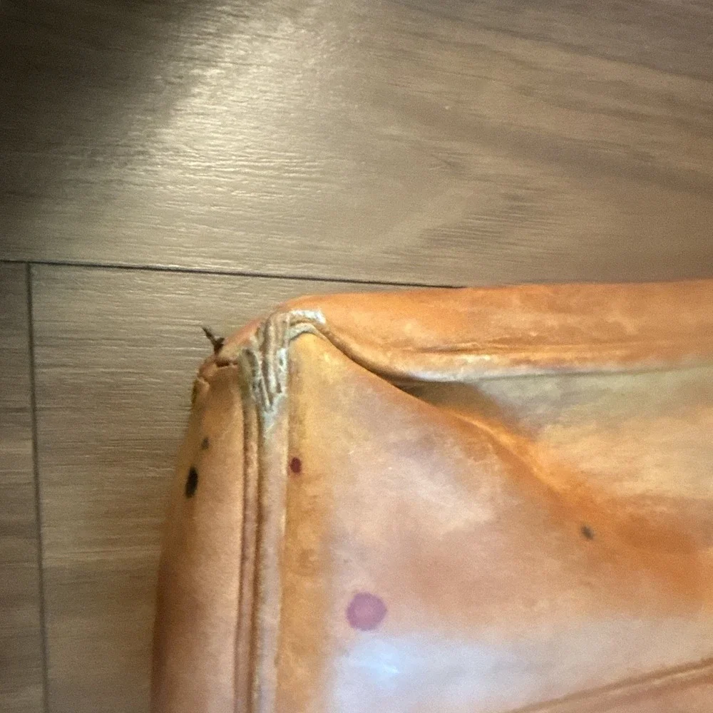 Vintage late 1970 Coach Brown Briefcase made USA w error stitching collector